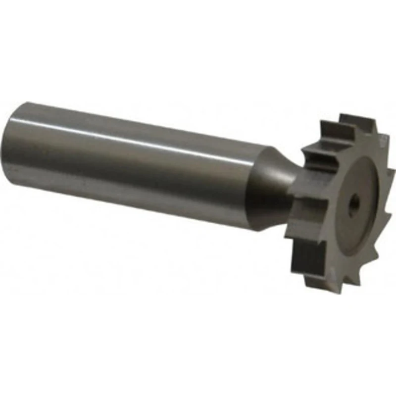 Made in USA 1 Cut Diam, 1/8 Cut Width, 1/2 Shank, Straight-Tooth Woodruff Keyseat Cutter High Speed Steel, Uncoated, ...